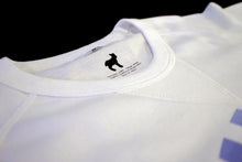 Load image into Gallery viewer, White/Black/Grey Graphic Raglan Tee
