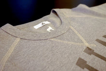 Load image into Gallery viewer, White/Black/Grey Graphic Raglan Tee