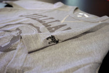 Load image into Gallery viewer, White/Black/Grey Graphic Raglan Tee