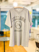 Load image into Gallery viewer, White/Black/Grey Graphic Raglan Tee
